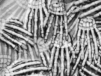 Exquisite Horror 3d bones heart resin skeleton skeleton hands