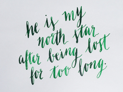 North Star book book quote calligraphy heather lyons the hidden library