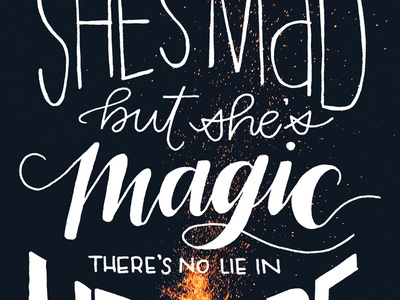 She's Mad calligraphy hand lettering handlettering text type typography