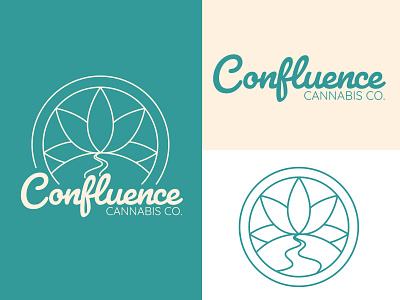 Confluence Cannabis CO design branding design logo typography