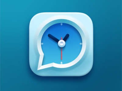 Speaking Clock IOS Icon design