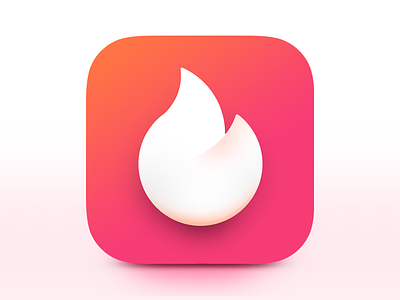 Fire IOS Icon design (big sur style). 3d app design big sure fire game hot icon design iphone icon iphone ui minimalistic mobile design tinder vibrant