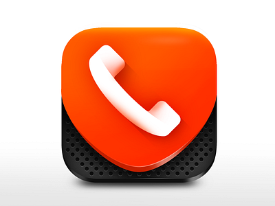 3D iOS Icon Design 3d 3d icon app design app icon call call blocker call master call recorder gui icon design ios icon iphone icon phone photoshop ui ui design vibrant