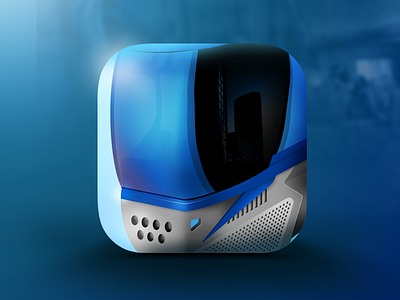 Paintball Mask app icon. 3d icon airplane app icon army creative filter game game design illustrator instagram mask paintball paintball mask photoshop soldier ui usa vector vibrant