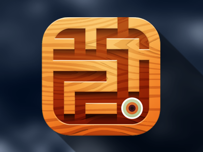 Maze IOS Icon android design game icon ios ios icon iphone iphone icon labyrinth maze wood