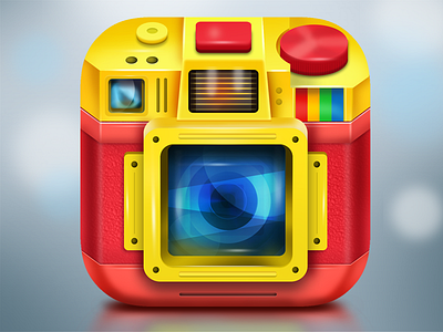 Camera 3D Ios Icon 3d android cam camera colorful graphics icon instagram ios icon iphone icon lens photo