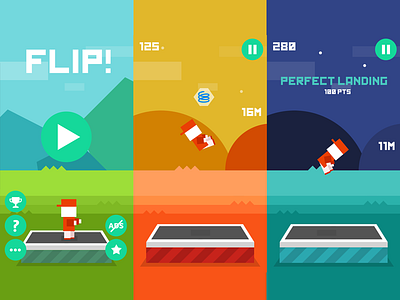 FLIP Iphone game android art flat flip game game art icon ios ios7 iphone minimalistic vibe