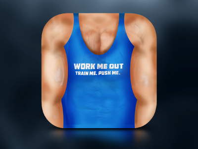 Gym IOS Icon 3d bench biceps crossfit exercise fitness gym icon ios icon ios7 iphone icon weights