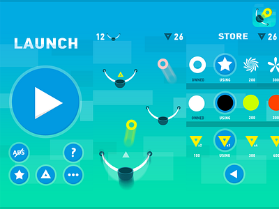 New IOS Flat game design android art catapult flat game game art ios ios7 iphone launch minimalistic vibe