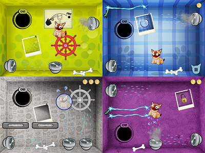 My old iPhone Game Design 3d addictive catch design dog flat game game art ios iphone ui
