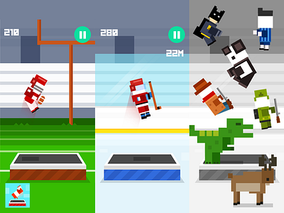 FLIPS! Iphone game update. android art design flat flips game ios iphone jump minimalistic vibrant
