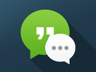 Hangouts Messenger Icon android chat flat icon hangout icon ios messenger minimalistic simple ui