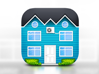 House IOS Icon app clean clever crispy flat house icon icon design ios icon iphone photoshop ui