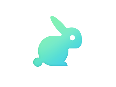 Rabbit flat icon.