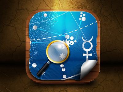 Astrology IOS Icon astrology gui icon ios icon iphone icon map sky stars ui zodiac