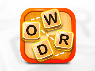 Word Game IOS Icon 3d 3d icon game gui icon ios iphone letter ui word word game