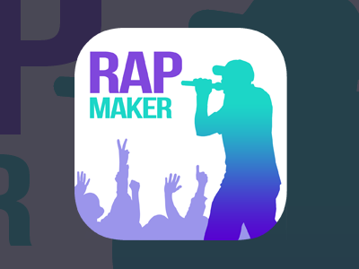Flat Rap Maker IOS Icon 2d icon flat flat icon gui icon ios iphone maker music rap ui vibrant