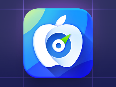 Calorie Counter IOS Icon 2d calorie counter flat icon gui icon ios icon iphone meter ui vibrant