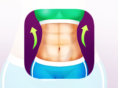 Fitness IOS Icon abs body body shape exercise fitness food gym health ios icon iphone icon lose shape weight