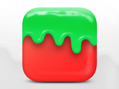 IOS Icon Design 3d fruit green icon ios ios icon iphone red strawberry ui