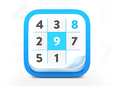 Sudoku IOS Icon 3d android icon apps game icon ios iphone iphone icon numbers sudoku ui