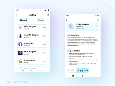 Daily UI 050 Job listing 050 050 ui challenge 050uichallenge daily ui 050 daily ui challenge dailyui050 dailyuichallenge design job listing joblisting ui ui challenge ui design uichallenge uidesign