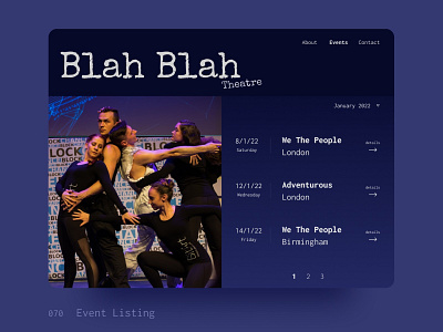 Daily UI 070 Event listing 070 daily ui 070 daily ui challenge dailyui070 dailyuichallenge design event listing eventlisting ui ui challenge ui challenge 070 ui design uichallenge uichallenge070 uidesign