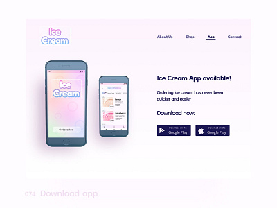 Daily UI 074 Download app