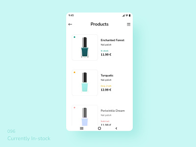 Daily UI 096 Currently In-stock 096 currently in stock currentlyinstock daily ui 096 daily ui challenge dailyui096 dailyuichallenge design ui ui challenge ui challenge 096 ui design uichallenge uichallenge096 uidesign