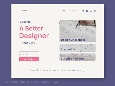 Daily UI 100 Redesign Daily UI Landing Page 100 daily ui 100 daily ui challenge dailyui100 dailyuichallenge design landing page landingpage redesign daily ui landing page redesigndailyuilandingpage ui ui challenge ui challenge 100 ui design uichallenge uichallenge100 uidesign