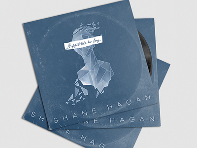 Single "It Didn't Take Her Long" by Shane Hagan album artwork album cover animation design graphic design illustration vector