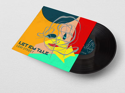 Single "Let Em Talk" by Lexi Street album artwork album cover artwork design graphic design illustration illustrator music design single cover vector