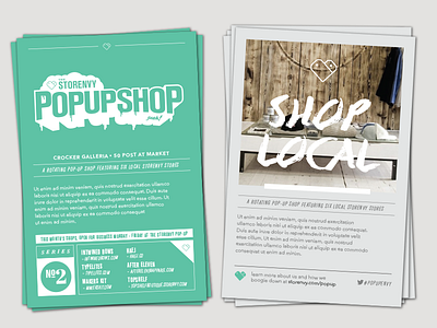 Storenvy Pop-Up Shop art direction print design typography