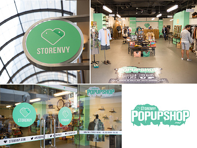 Pop-Up Shop Branding branding identity logo print retail