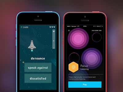 Elevate - iOS App din education game design ios mobile typography