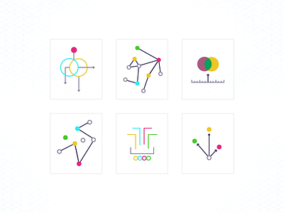 Shapes, Paths, & Chevrons abstract chevron circles icons illustrator lines paths study