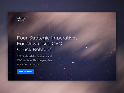 Cover Story cisco finance forbes layout news space web design