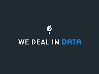 Big Data - Big Deal branding circa victor data politics typography