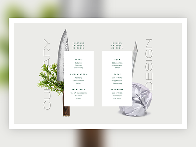 Mise en Place Club III card chef designer event food knife layout miscrosite mise en place typography x-acto