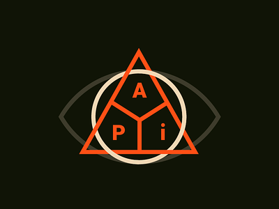 API api circa victor emblem geometry logo minimalist typography