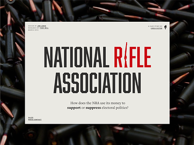 National Rifle Association campaign finance data election government guns nra politics report trump typography