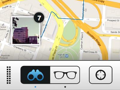 Map Toggle app ios iu ux