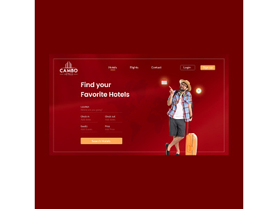 Hotel web design app branding design graphic design hotel icon illustration logo trending ui uiuxdesign vector webdesign