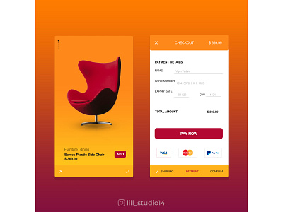 Chair Ui design app branding design graphic design icon illustration logo ui ux vector