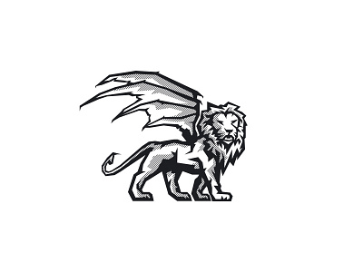 Manticore_02 branding illustration lion logo manticore ve vector