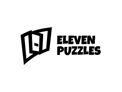 Eleven Puzzles brand branding design eleven illustration logo puzzles typography vector