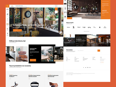Store design homepage landing layout shop store ui ux web webside