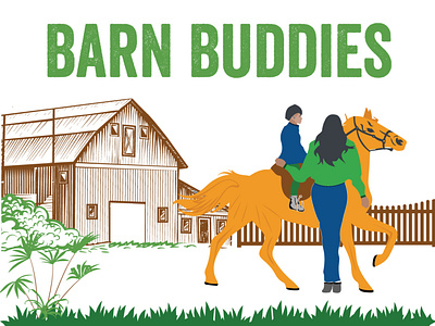 BARN BUDDIES branding creative logo design illustration vector
