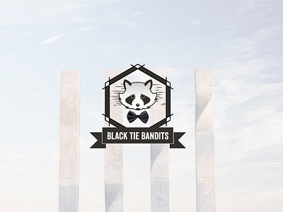 Black Tie Bandits creative logo design flat logo logodesign minimal minimalist modern unique logo vector