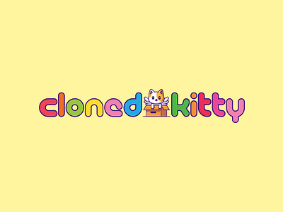 Cloned kitty creative logo design illustration logo logodesign minimal minimalist modern unique logo